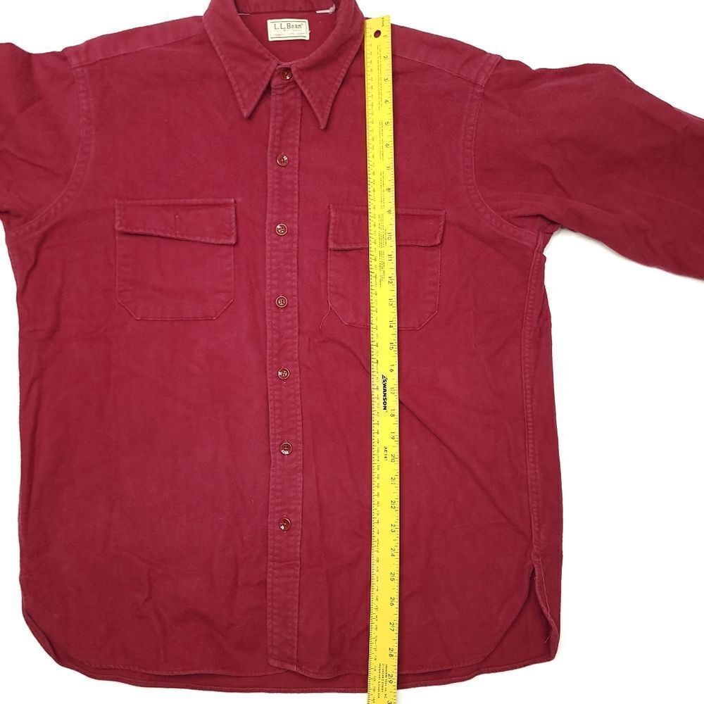Vintage LL Chamois Flannel Shirt Mens XL Red USA Outdoors Button Up Country - Picture 6 of 7